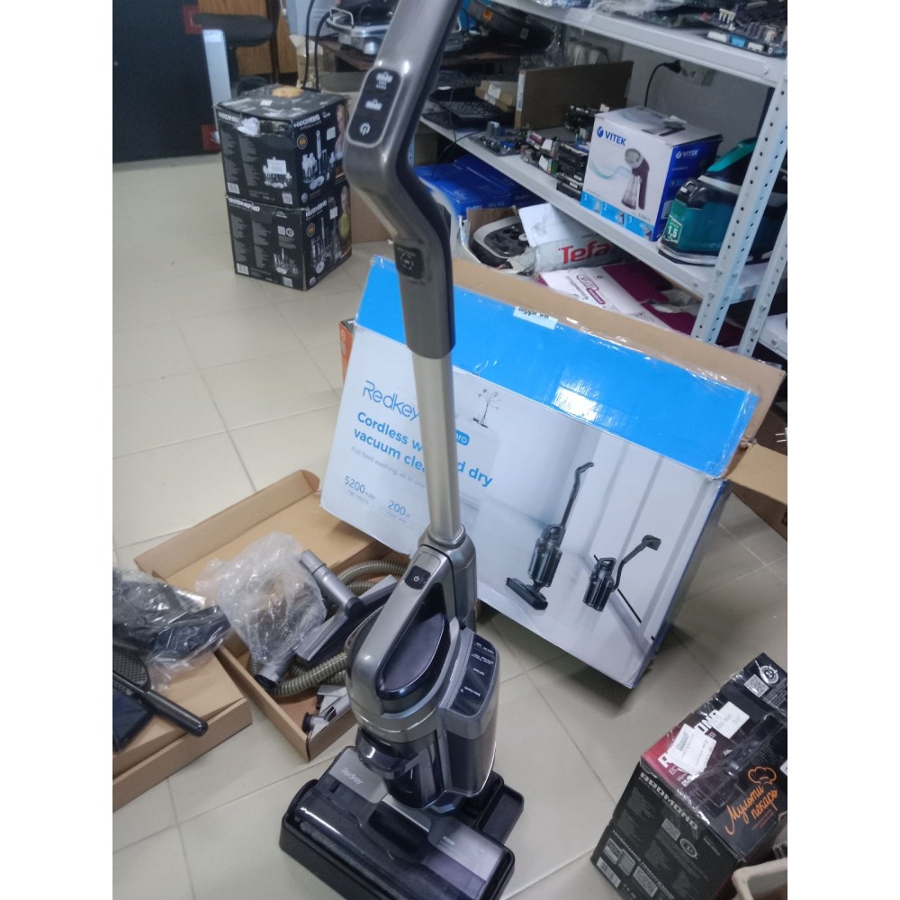 Вертикальный пылесос с влажной уборкой Redkey Cordless Wet Dry Vacuum Cleaner W12 Pro (серый) Вертикальный пылесос с влажной уборкой Redkey Cordless Wet Dry Vacuum Cleaner W12 Pro (серый)